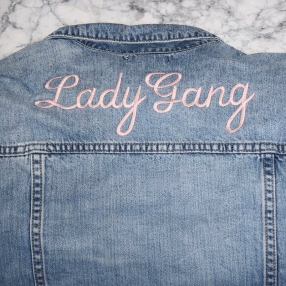 STS Blue Jackets & Blazers - M/L STS Blue Lady Gang Distressed Denim Jacket